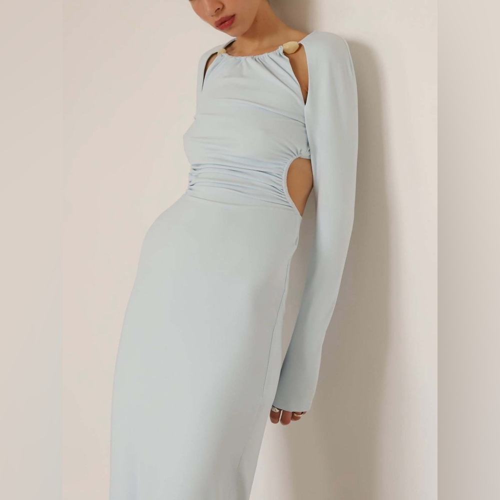 Significant Other Alma Long Sleeve Dress in dreamy Sky Blue - Picture 3 of 10
